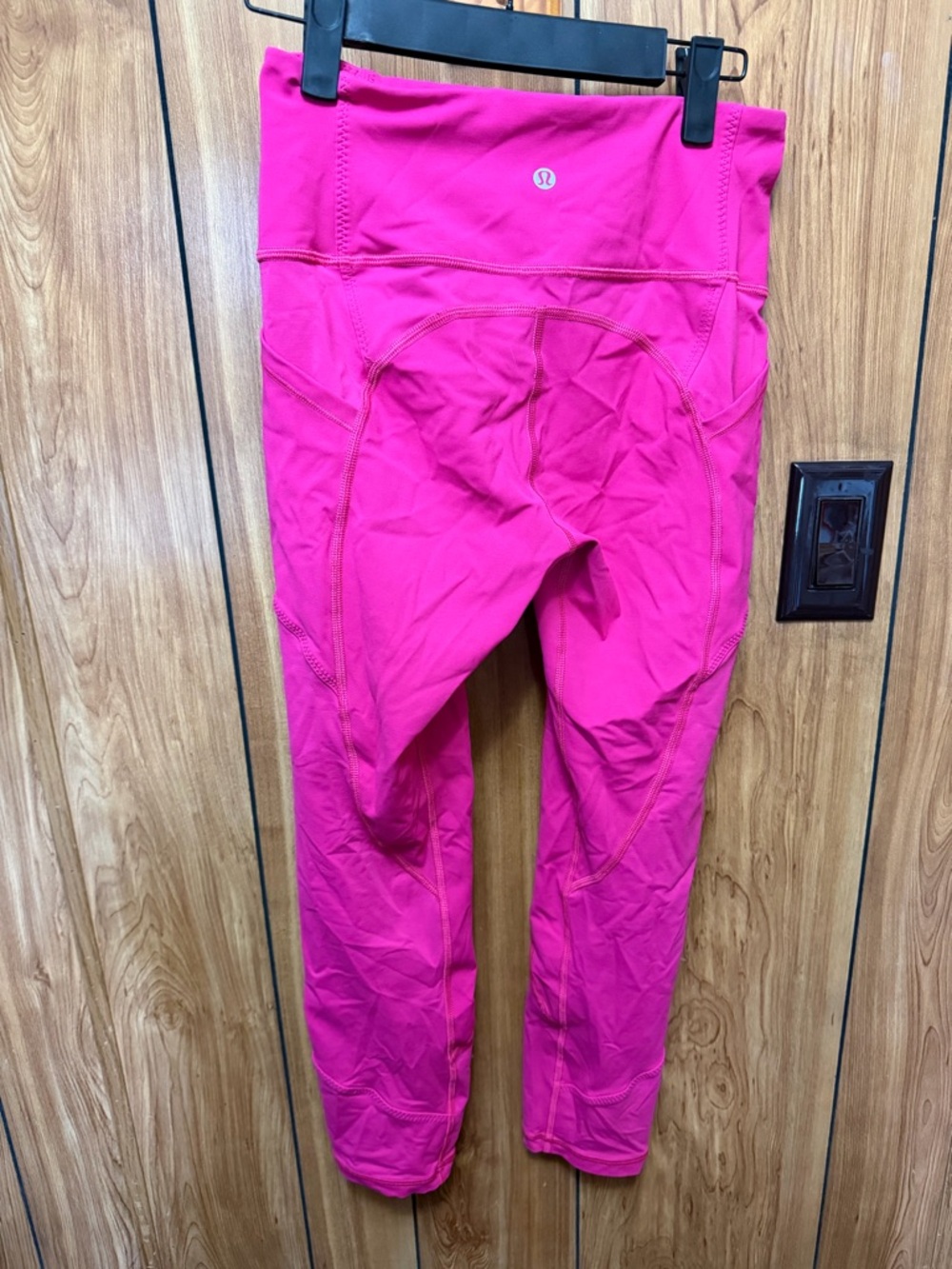Hot Pink High-Waist Lululemon leggings - Picture 2 of 4